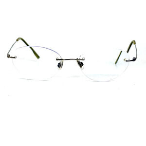 Calvin Klein Eyeglasses 538 Unisex Rimless Metal Glasses Frames H18909